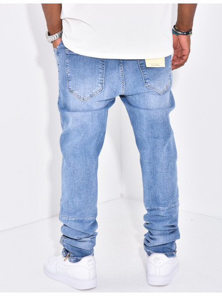 Jeans à fermeture éclaire