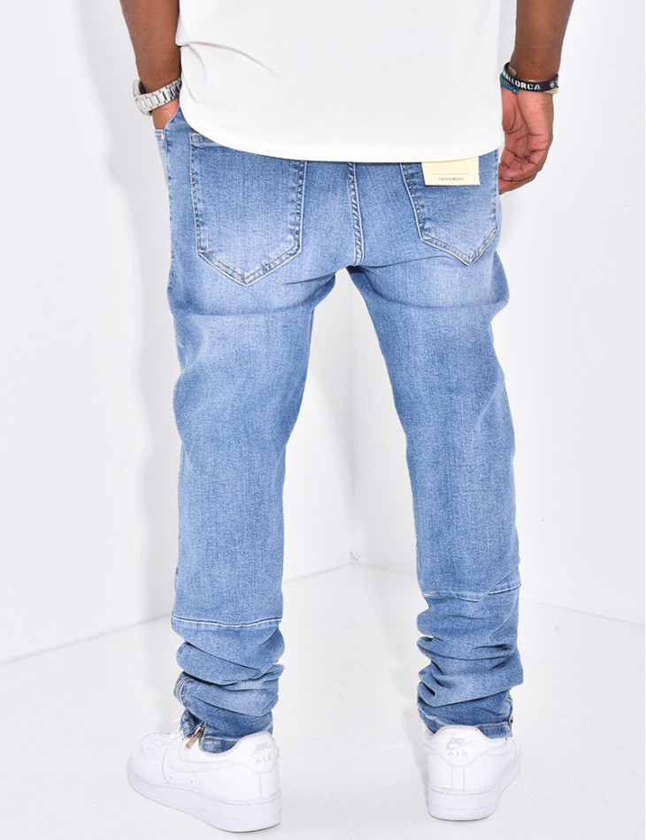 Jeans à fermeture éclaire