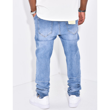 Jeans à fermeture éclaire