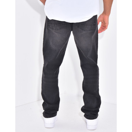 Jeans destroy coupe droite