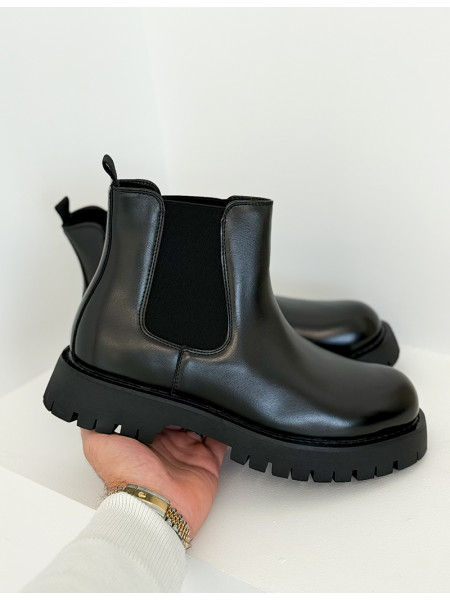 Bottines en similicuir