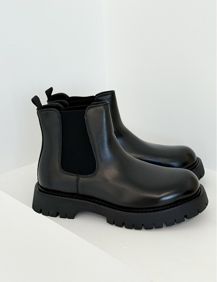 Bottines en similicuir