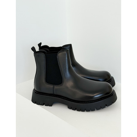 Bottines en similicuir