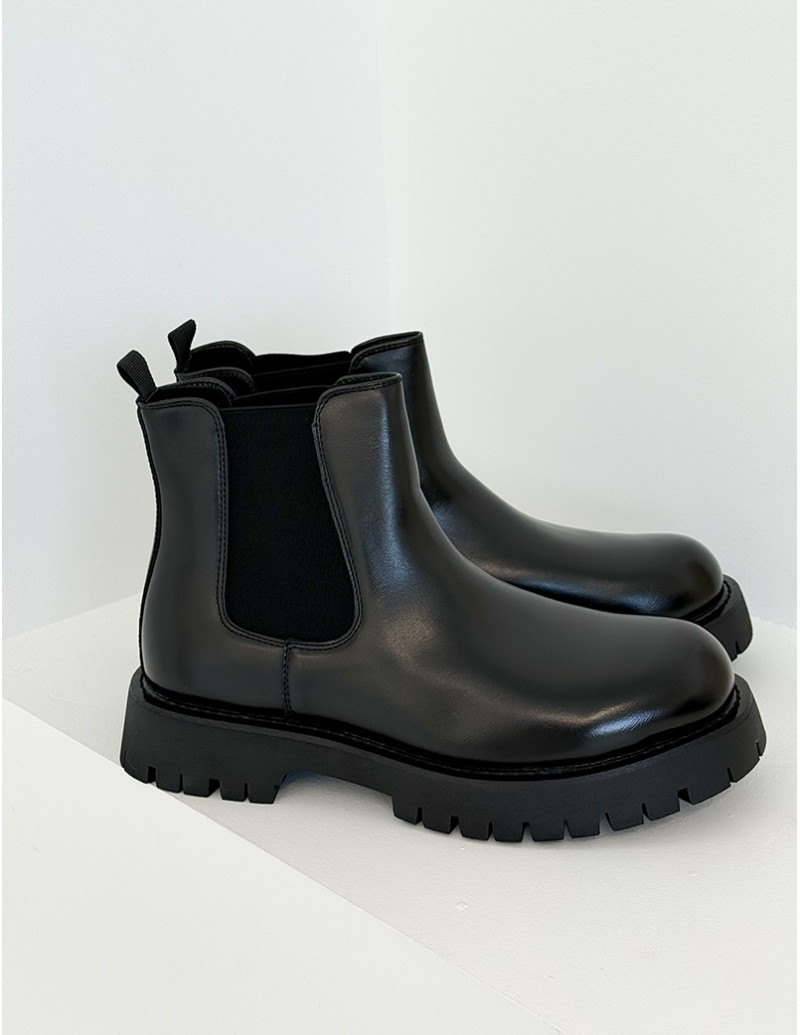 Bottines en similicuir