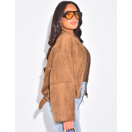 Bombers court et oversize en suédine