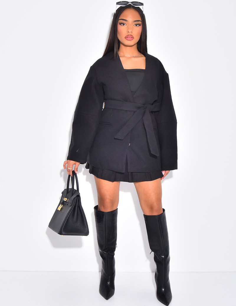 Mantel mit Ballonärmeln und...