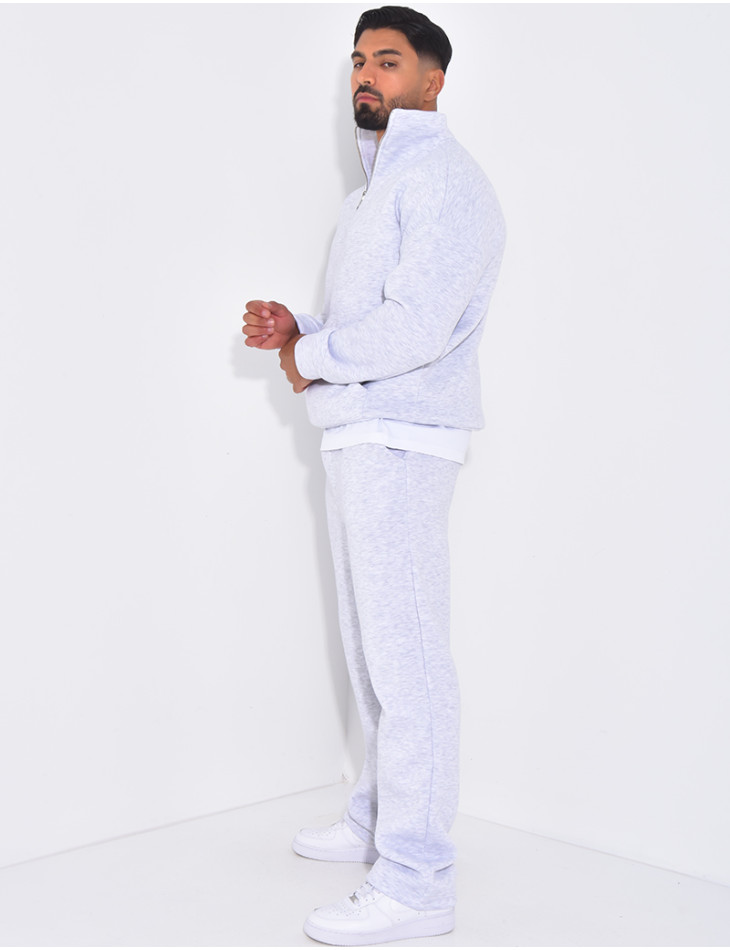 Ensemble pantalon et sweat à col zippé