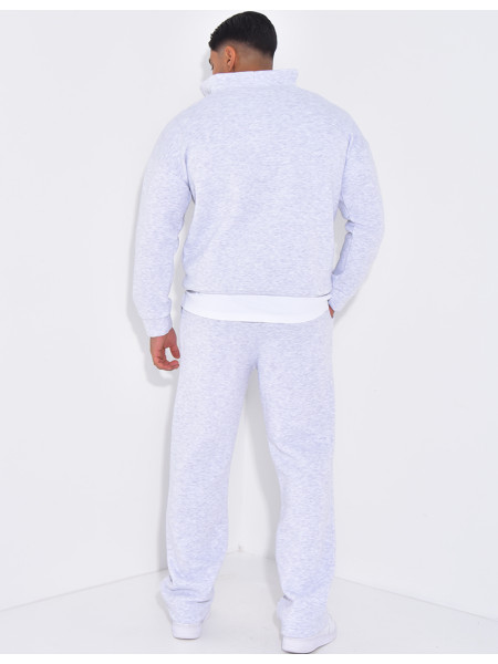 Ensemble pantalon et sweat à col zippé