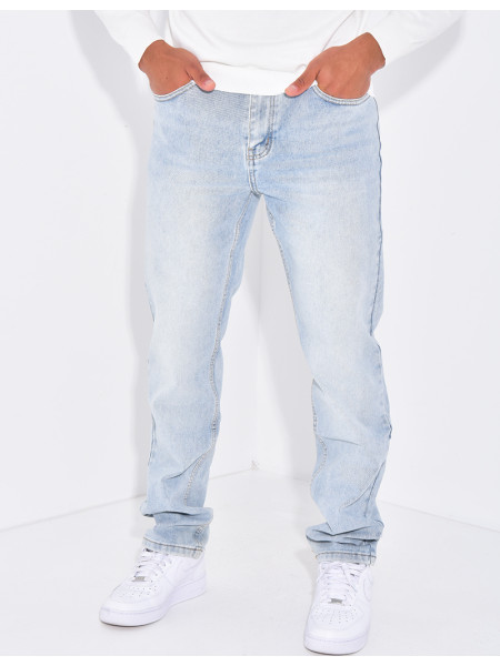 Stretch-Jeans mit regulärer Passform