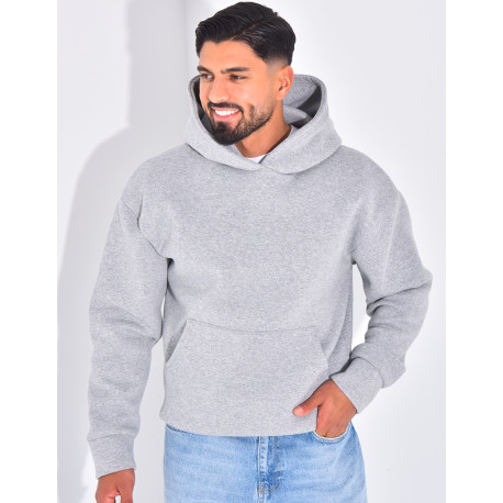 Sweat molletonné uni