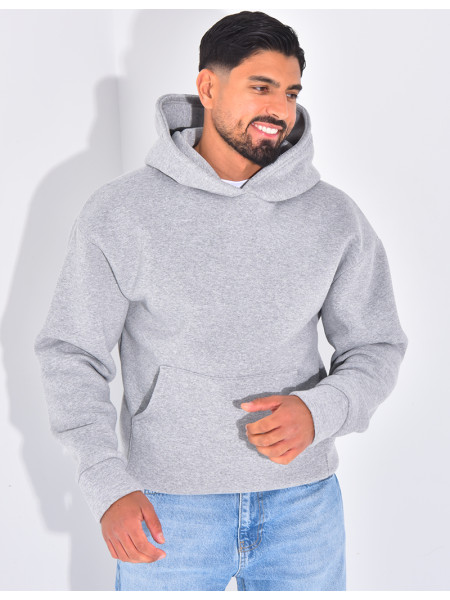 Sweat molletonné uni