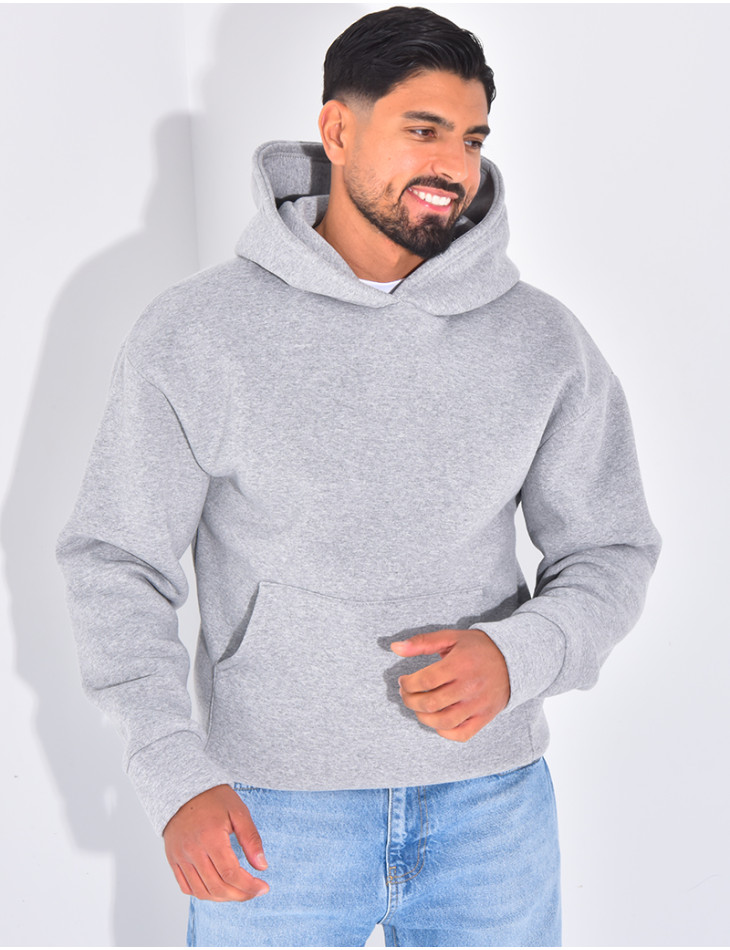 Sweat molletonné uni
