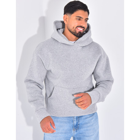 Sweat molletonné uni