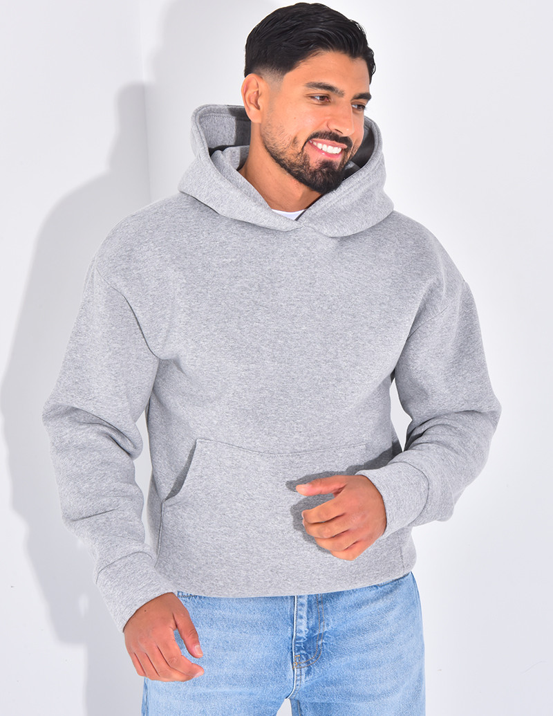 Sweat molletonné uni