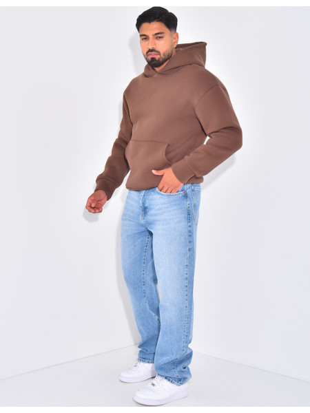 Sweat molletonné uni