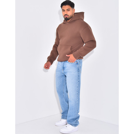 Sweat molletonné uni