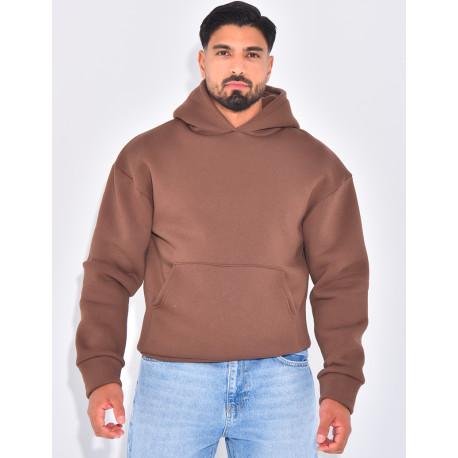Sweat molletonné uni