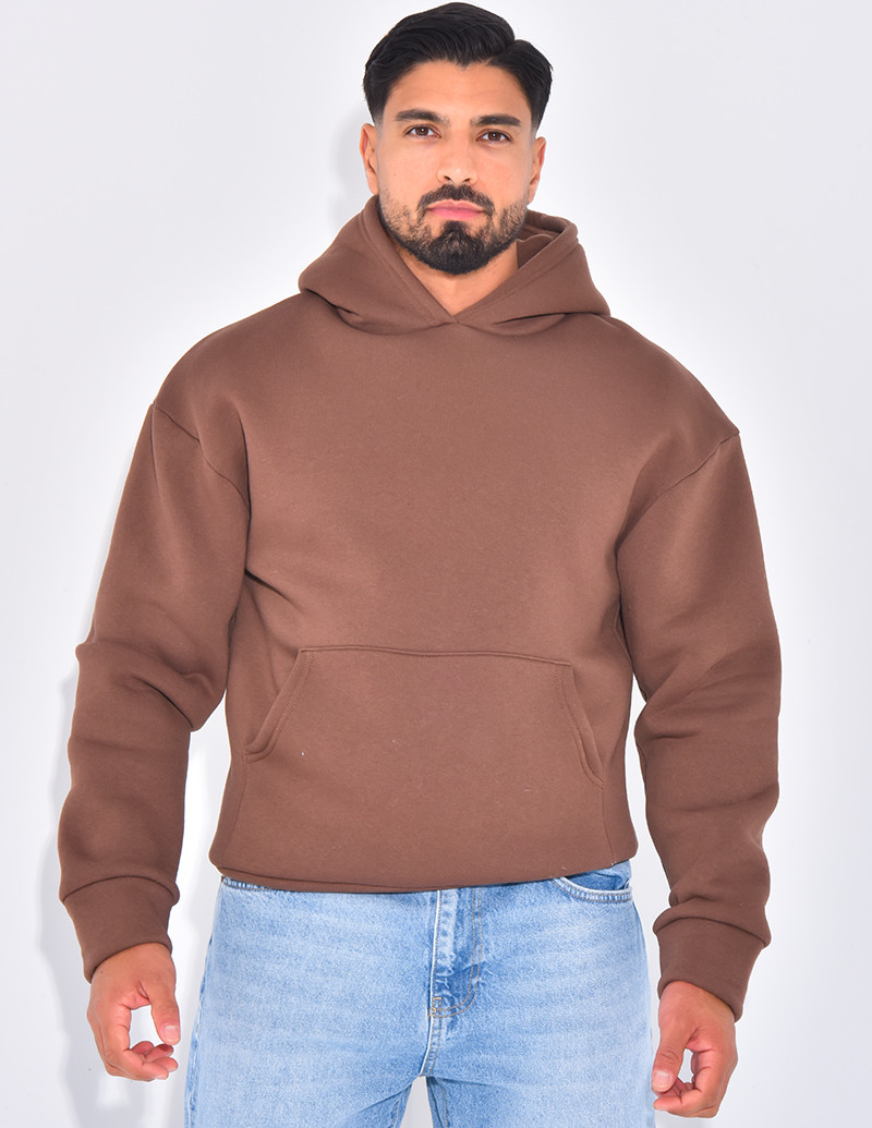 Sweat molletonné uni