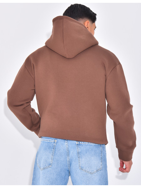 Sweat molletonné uni