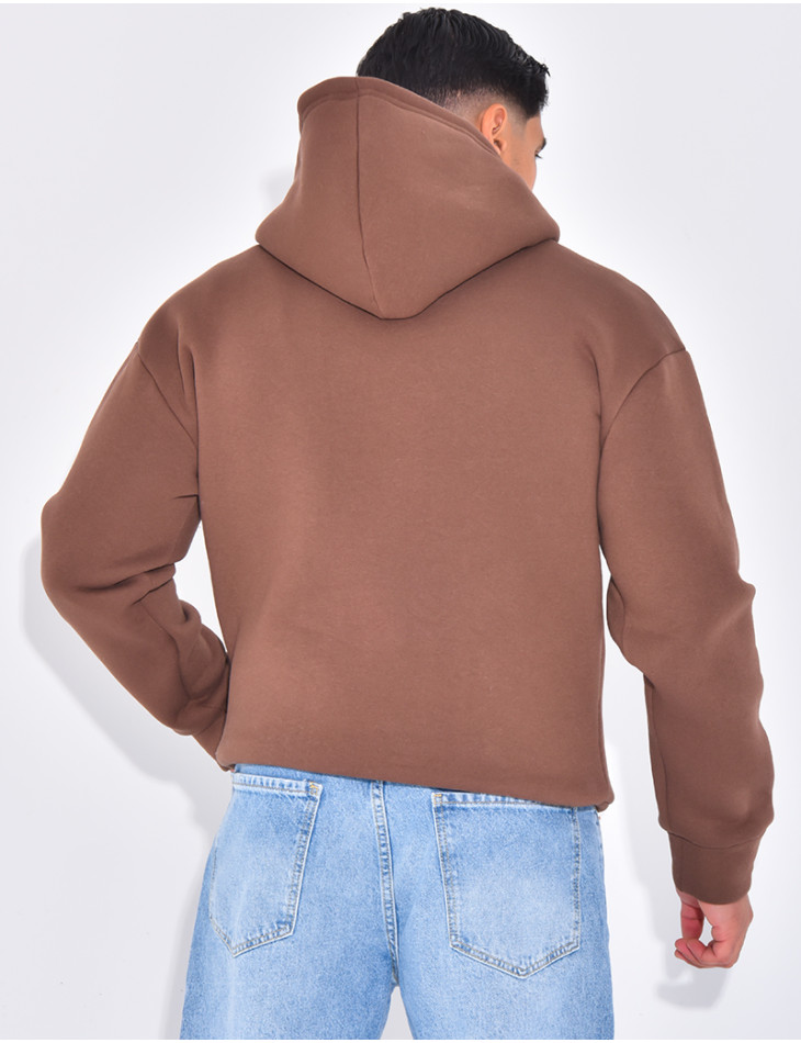 Sweat molletonné uni