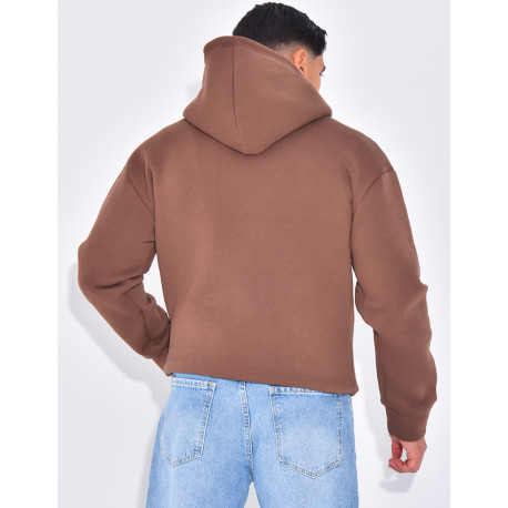 Sweat molletonné uni