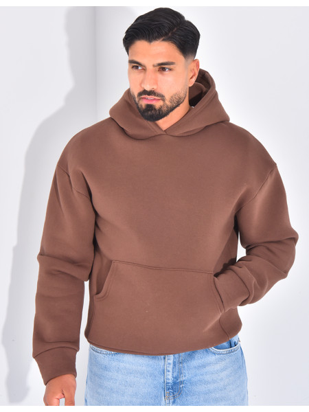 Sweat molletonné uni