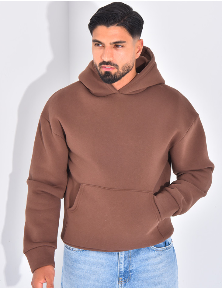 Sweat molletonné uni