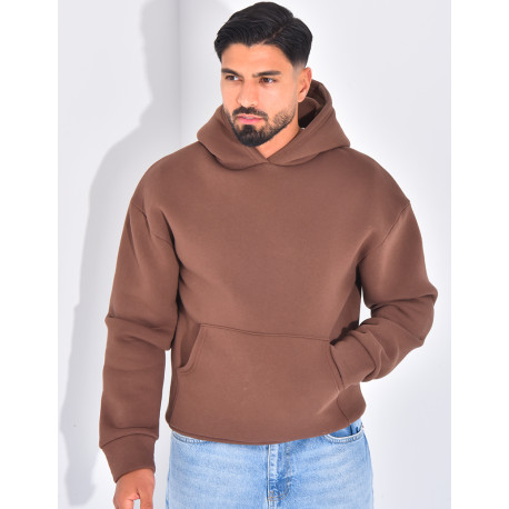 Sweat molletonné uni