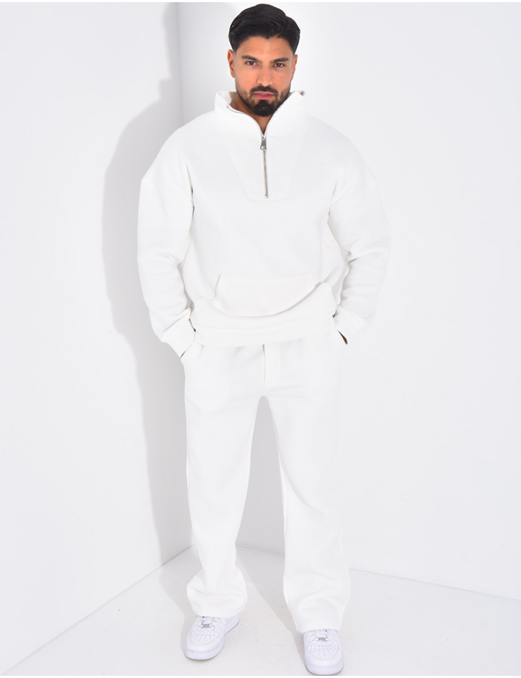 Ensemble pantalon et sweat à col zippé