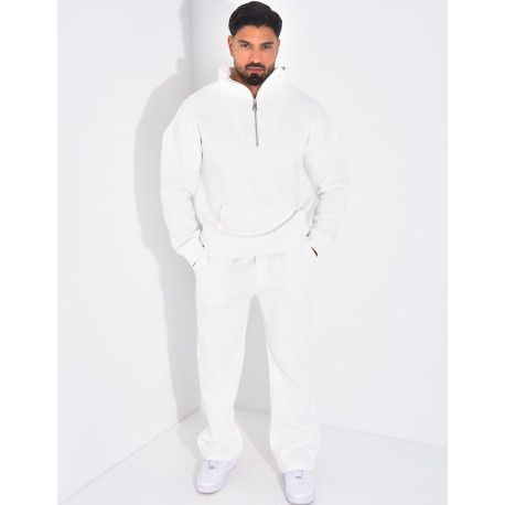 Ensemble pantalon et sweat à col zippé