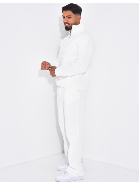 Ensemble pantalon et sweat à col zippé