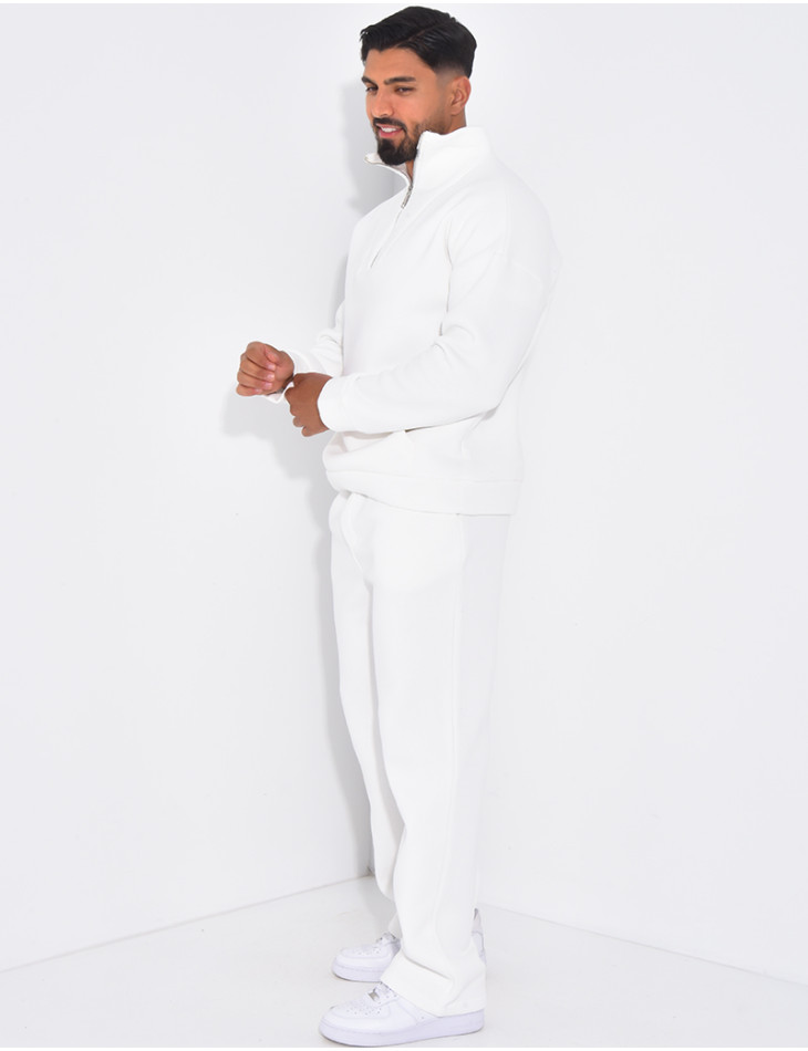 Ensemble pantalon et sweat à col zippé