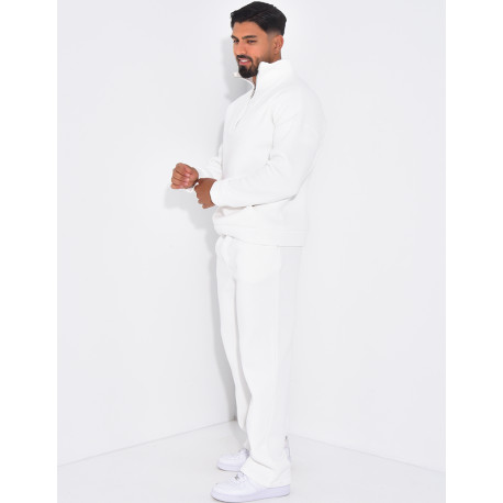 Ensemble pantalon et sweat à col zippé