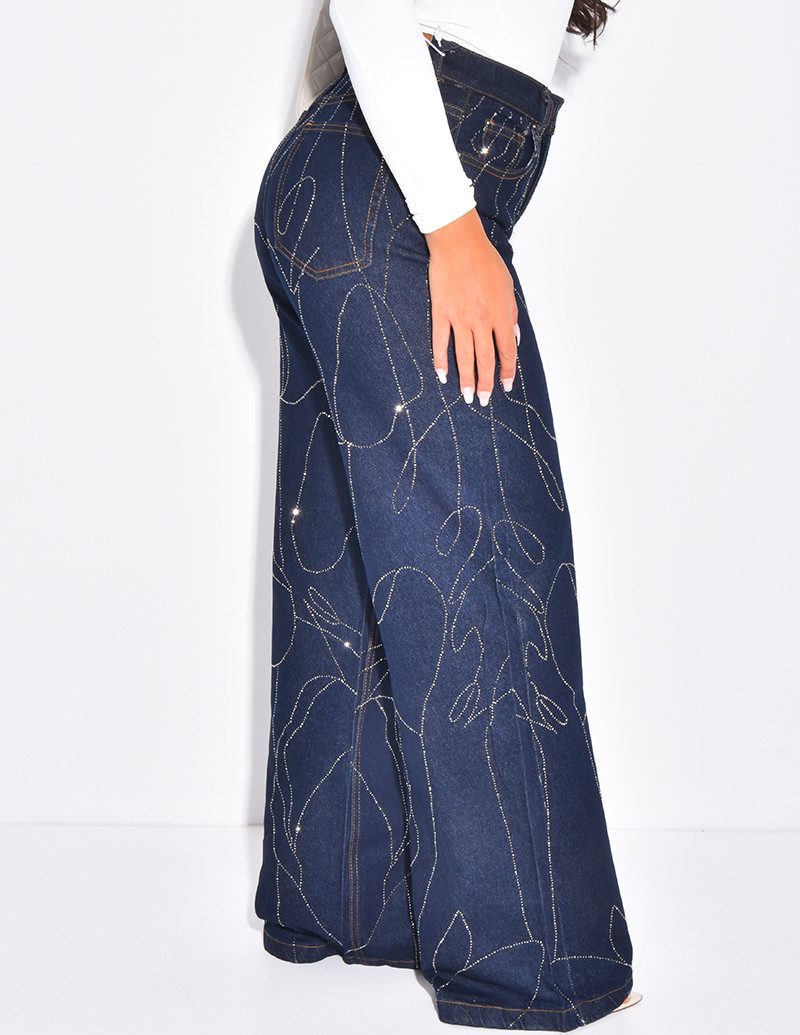 Weit geschnittene Jeans in...