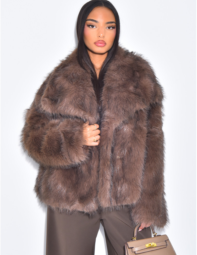 Veste courte en fausse...