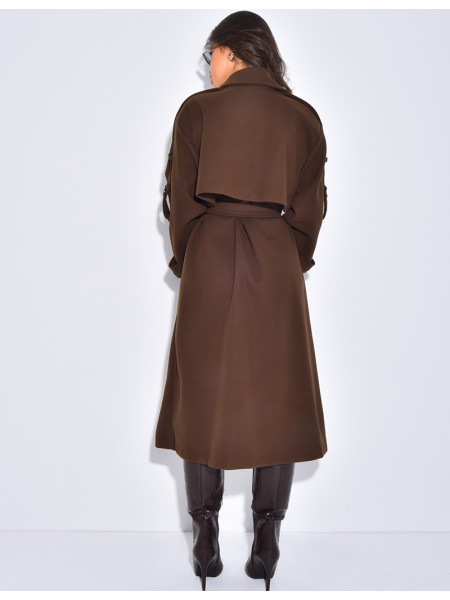 Trench long en feutrine