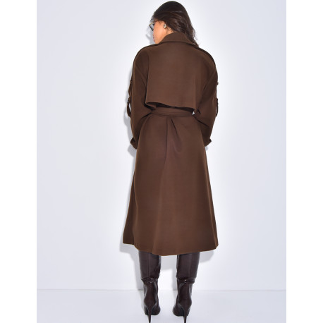 Trench long en feutrine