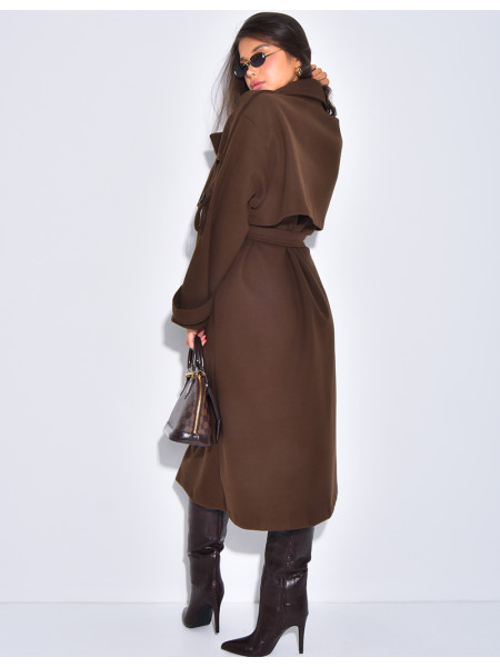 Trench long en feutrine