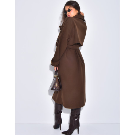 Trench long en feutrine