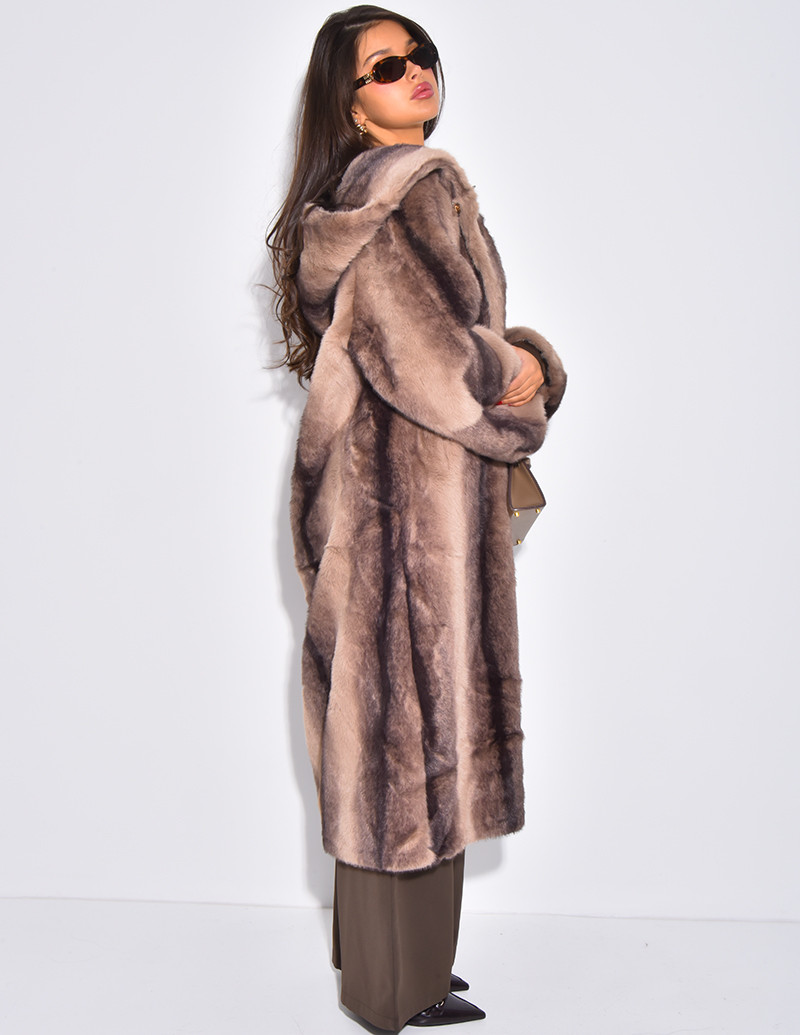 Manteau très long en fausse...