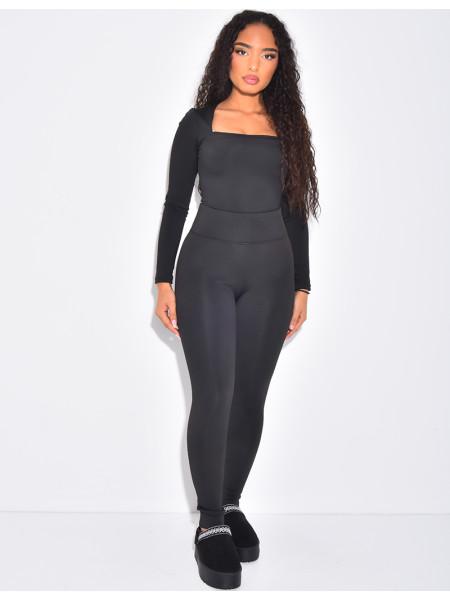 Legging taille haute à doublure polaire