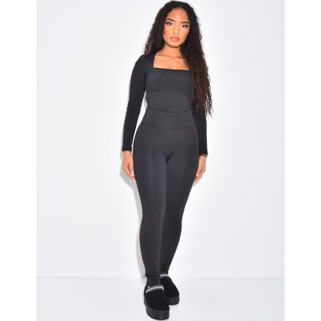 Legging taille haute à doublure polaire