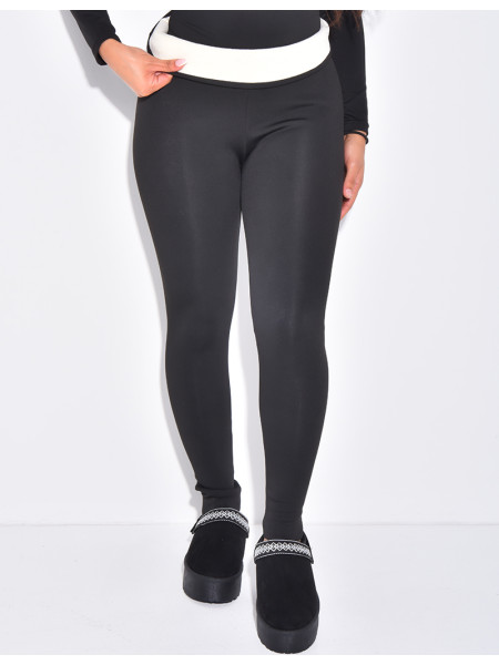 Legging taille haute à doublure polaire