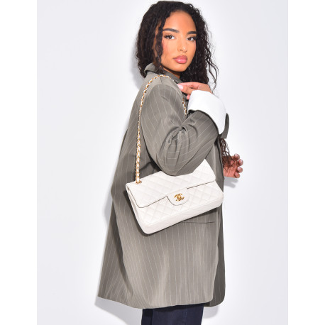 Oversized tailored jacket with stripes and cuffs