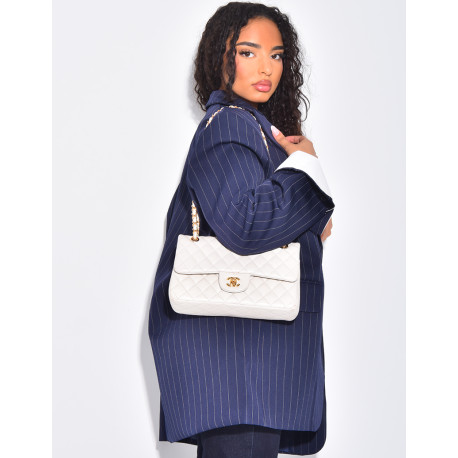 Oversized tailored jacket with stripes and cuffs