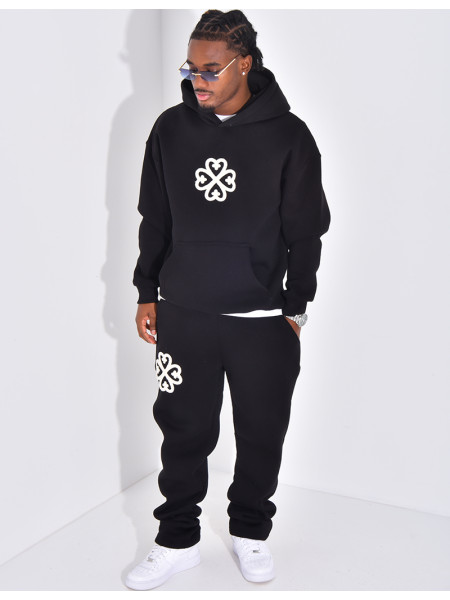 Ensemble de jogging pantalon et sweat à capuche à motif