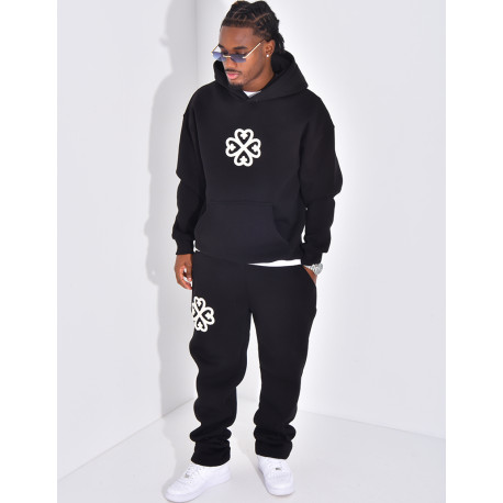 Ensemble de jogging pantalon et sweat à capuche à motif