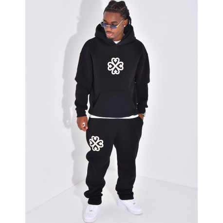 Ensemble de jogging pantalon et sweat à capuche à motif