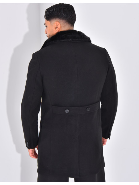 Manteau col en fourrure