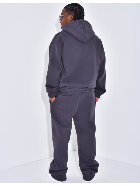 Ensemble molletonné pantalon et veste à capuche